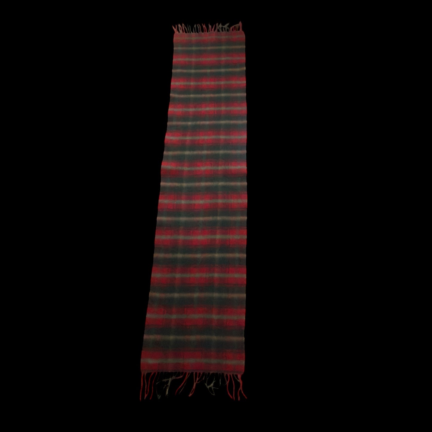 BALMORAL Vintage Red Tartan Cashmere-Wool Blended Scarf (30 cm by 144.5 cm)