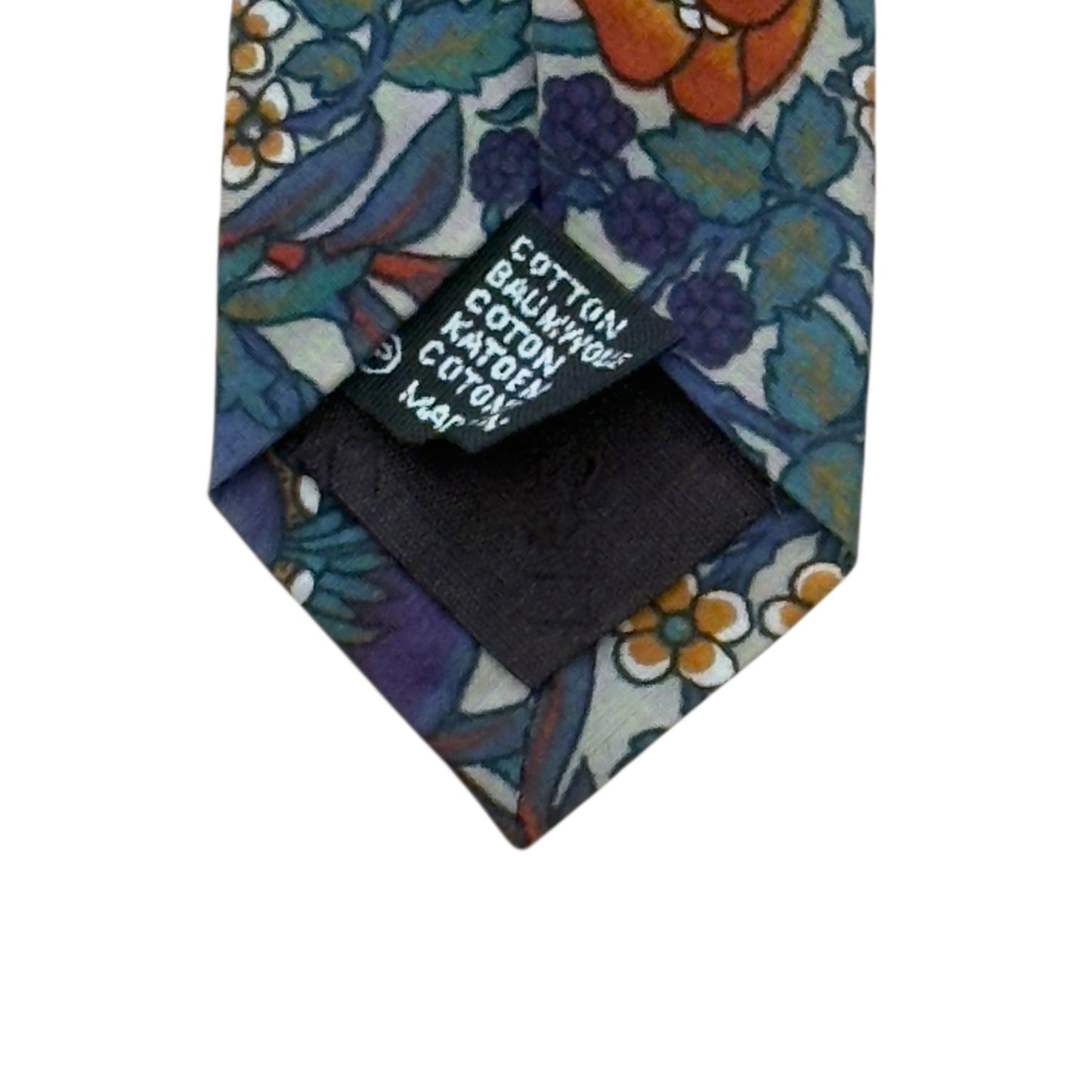 LIBERTY Vintage Beige Floral CottonTie (8.7 cm by 141.5 cm)