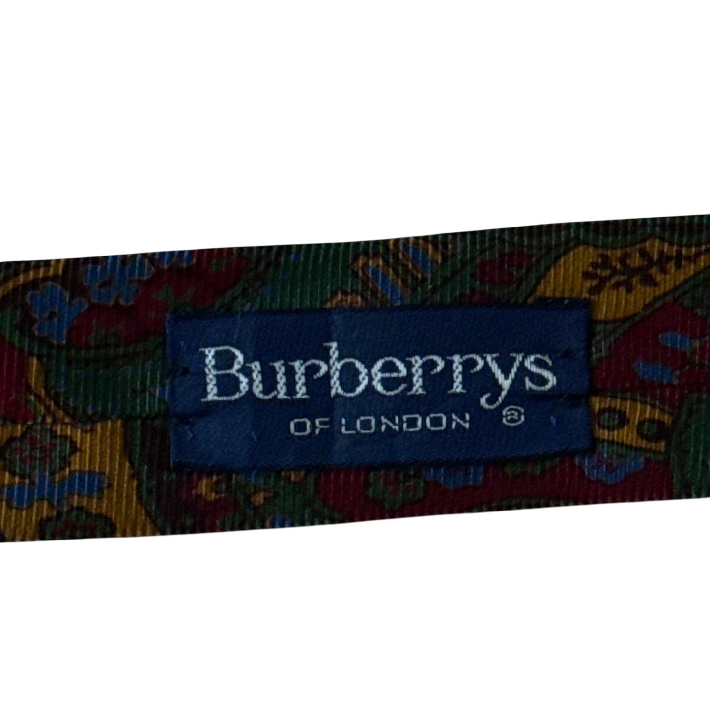 BURBERRYS Vintage Black Paisley Silk Tie (10 cm by 150 cm)