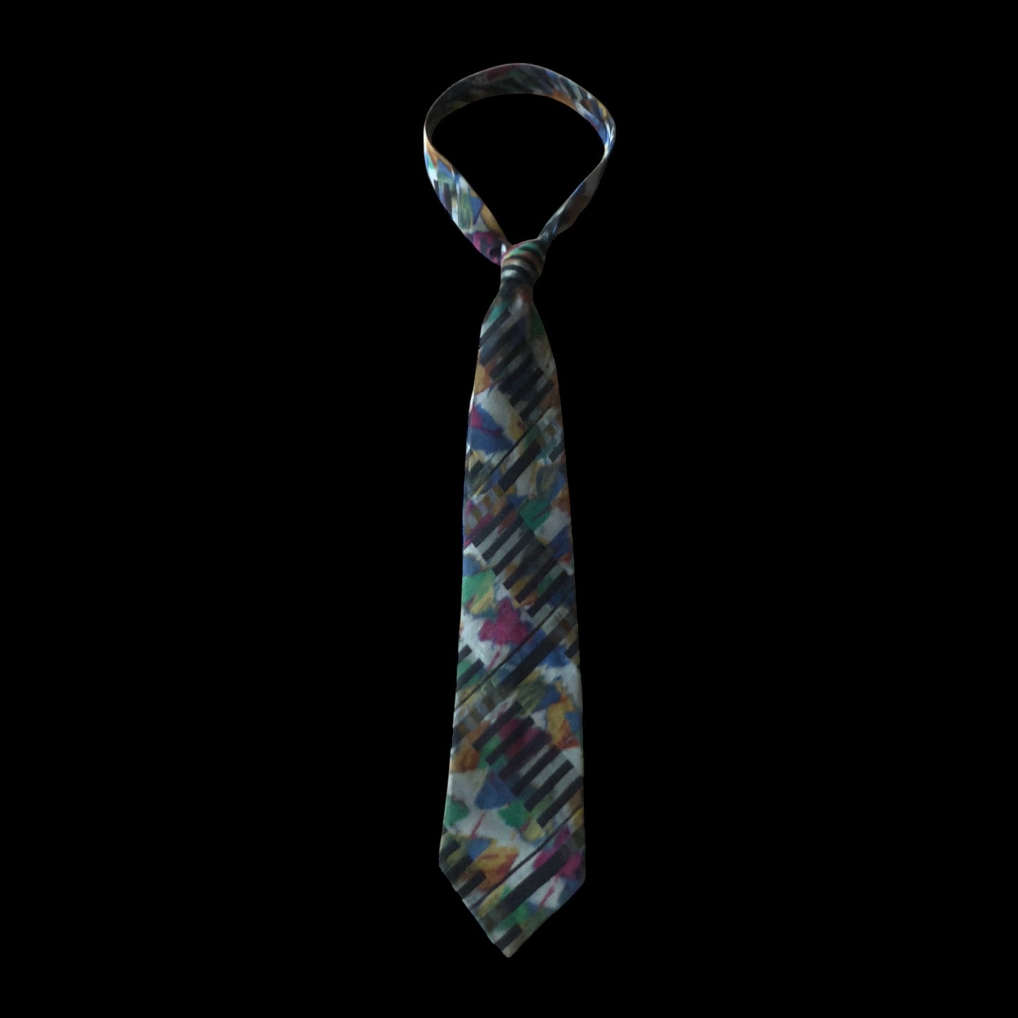 Vintage Grey Arty Silk Tie by PAUL SMITH (9.2 cm by 150.2 cm)