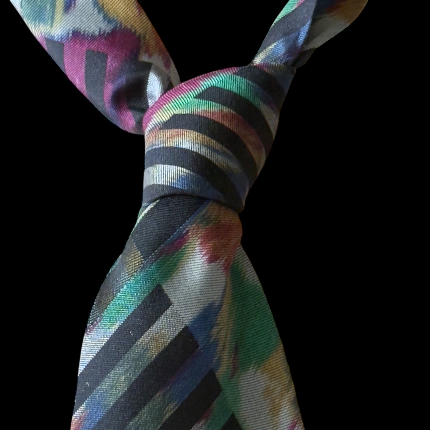 Vintage Grey Arty Silk Tie by PAUL SMITH (9.2 cm by 150.2 cm)
