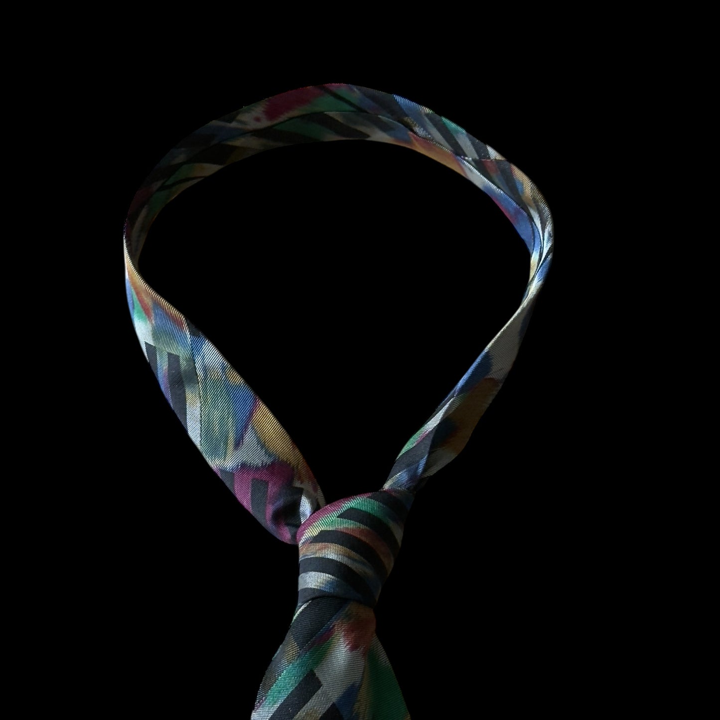 Vintage Grey Arty Silk Tie by PAUL SMITH (9.2 cm by 150.2 cm)