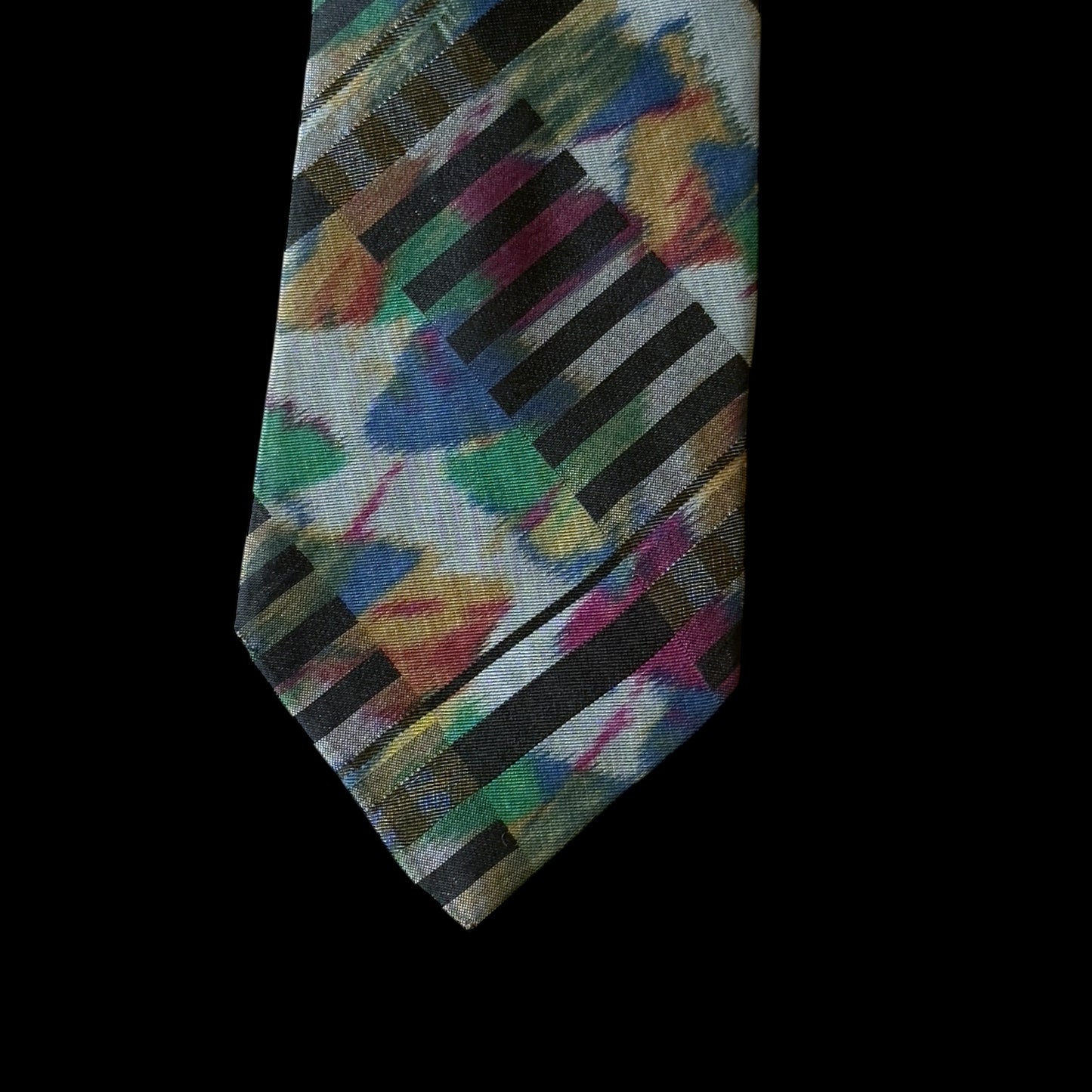 Vintage Grey Arty Silk Tie by PAUL SMITH (9.2 cm by 150.2 cm)