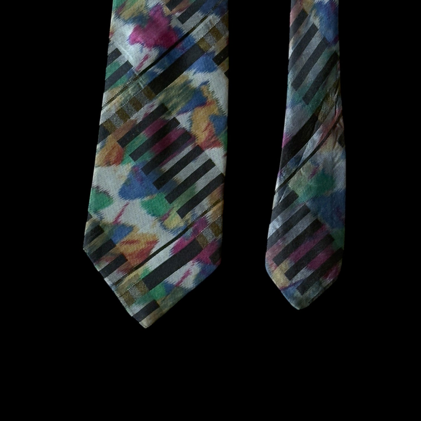 Vintage Grey Arty Silk Tie by PAUL SMITH (9.2 cm by 150.2 cm)