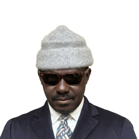 MIYAKE Design Studio Grey Abstract Silk Tie (9.3 cm by 147.5 cm)  Medium Front