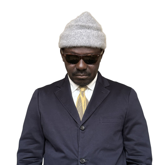 MIYAKE Design Studio Olive Green Abstract Silk Tie (8.9 cm by 142.5 cm)  Medium Front