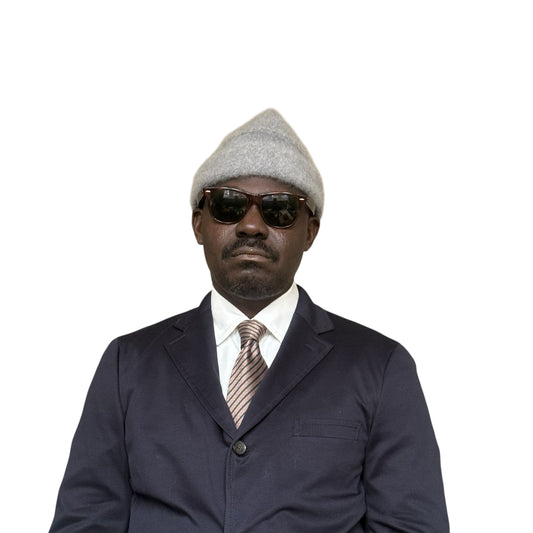 GUCCI Vintage Dark Grey Stripes Silk Tie (9.4 cm by 151.7 cm)  Normal Front