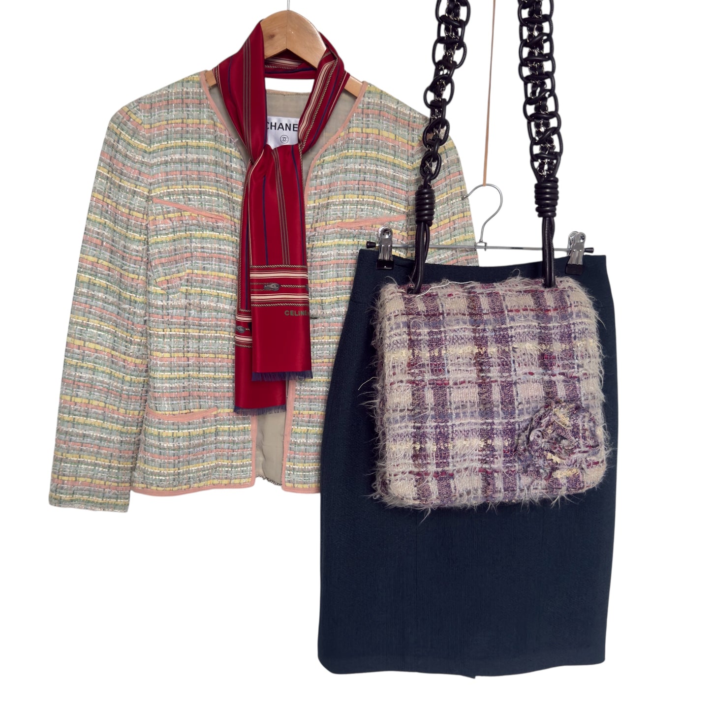 CHANEL Tweed Shoulder bag (88.5 cm by 83 cm)