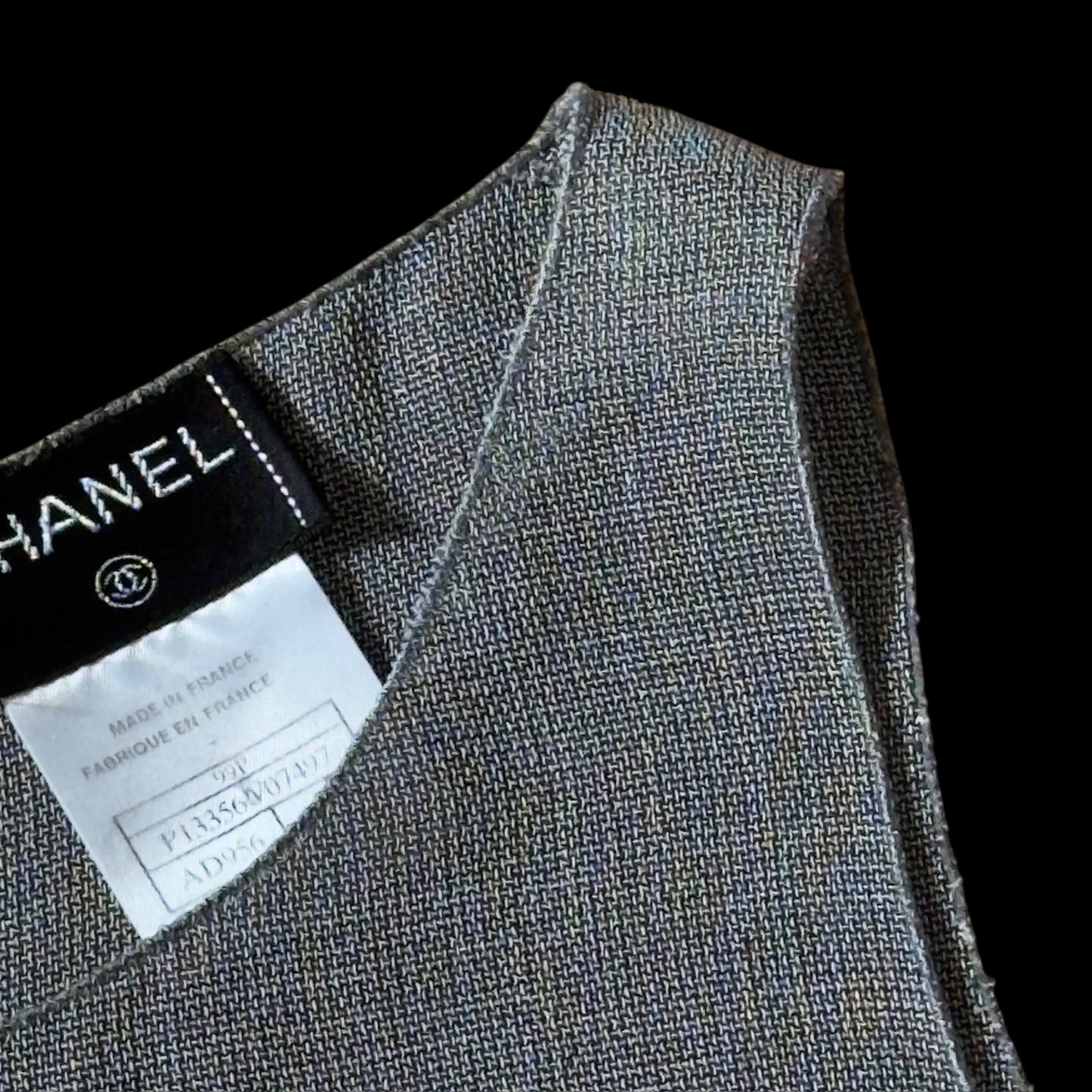 CHANEL Vintage Grey Top/Skirt Set . Size 36 (Extra Small).